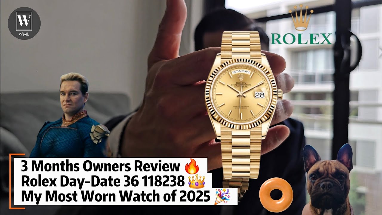 Отзыв владельца за 3 месяца 🔥 Rolex Day-Date 36 118238 👑 Мои самые часто носимые часы 2025 года 🎉