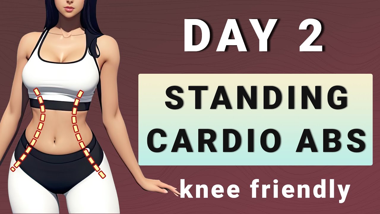 DAY 2: STANDING ABS CARDIO Workout // No Squat & No Jumping ✨15-Day Transformation✨