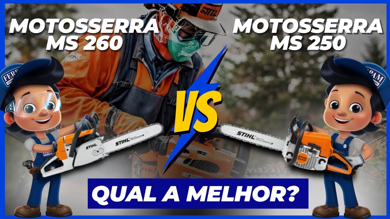 MOTOSSERRA MS 260 vs  MS 250 STIHL #ferpam #stihl #motosserradastihl #motosserra