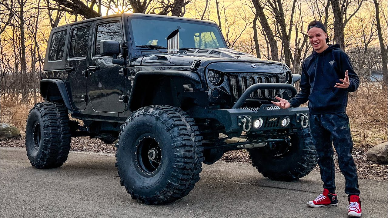 12v Cummins Swapped Jeep Wrangler on Boggers?!
