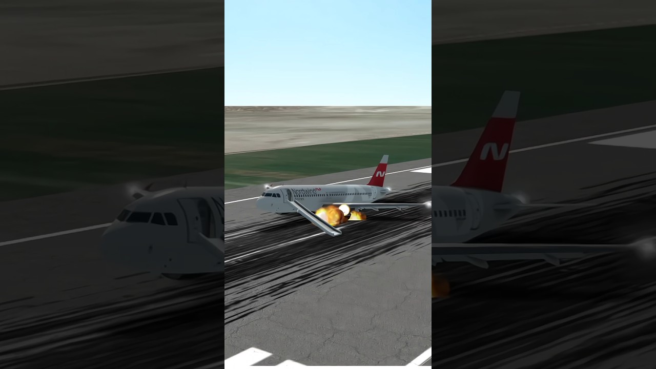 Nord Wind A320 Belly Landing 