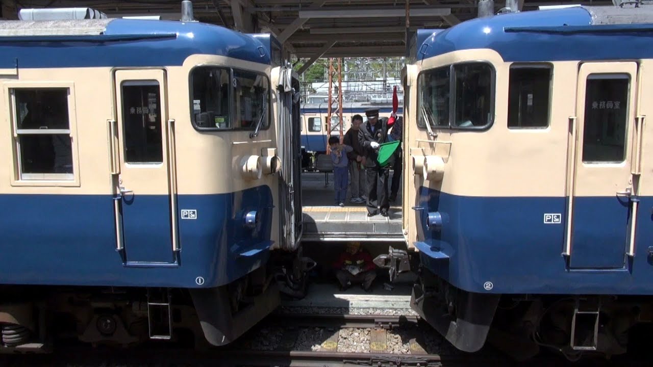 最後のスカ色 115系山スカ 大月駅連結作業 【JR 115 series】