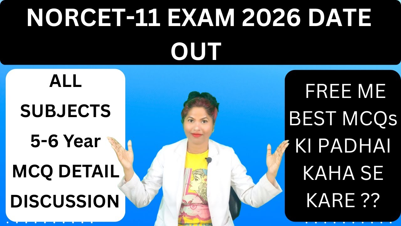 NORCET-11 EXAM 2026 DATE OUT || FREE BEST MCQs SERIES || #aiims #norcetmcq #nursing #video #bsc