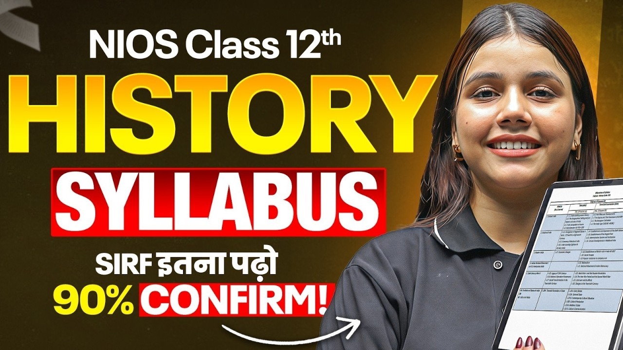 NIOS 12th History Syllabus 😱 Important Topics | 90% Marks Strategy