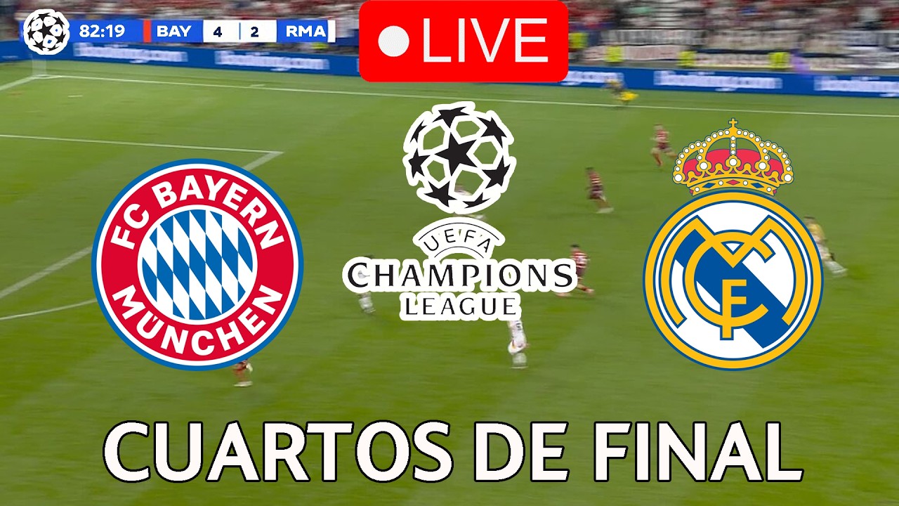 🔴EN VIVO || 🔥BAYERN MUNICH - MADRID EN VIVO 🏆 CUARTOS DE FINAL CHAMPIONS LEAGUE 25/26🏆BAR&Ccedil;A HOY