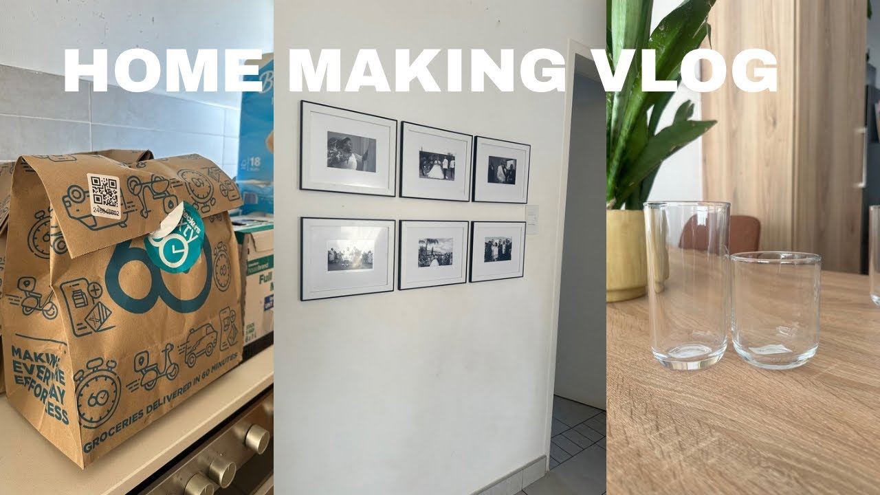 Home Making Vlog | Groceries restock | PEP Home glasses | Wall frame collage | SA Youtuber