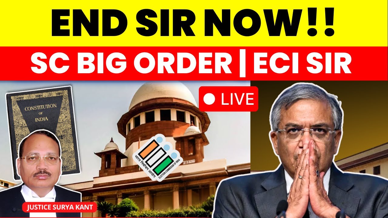 ECI SIR EXERCISE ILLEGAL? SC TO DECIDE ON LEGALITY TODAY #supremecourtofindia #electioncommission
