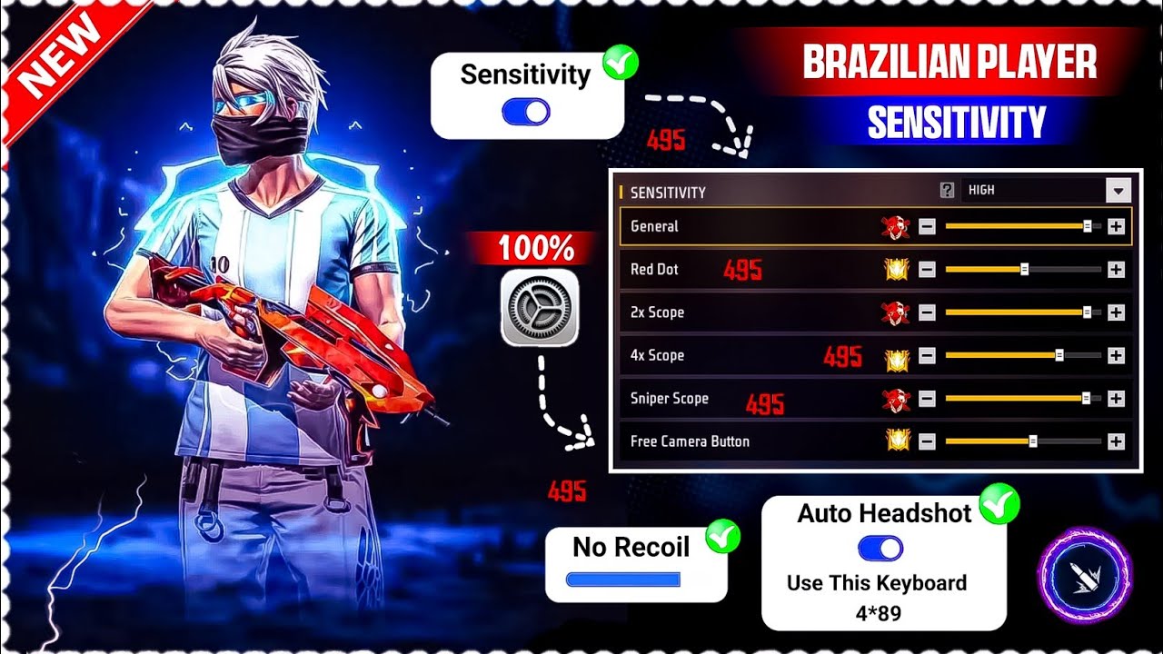 Free Fire Max Headshot Setting After Update 2026⚡Best Sensitivity Settings ⚙️| Sensitivity Setting