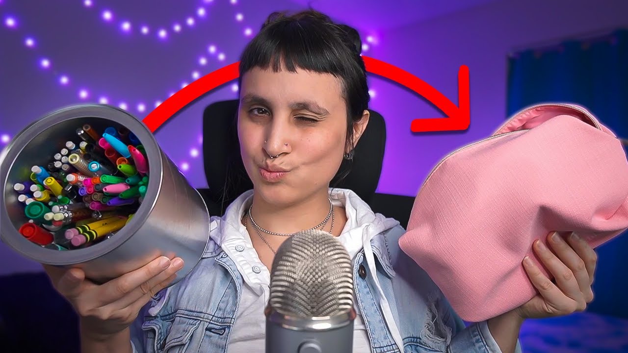 ASMR Organizando Mis Lápices y Bolígrafos (llevan una eternidad conmigo) | Día 23/31