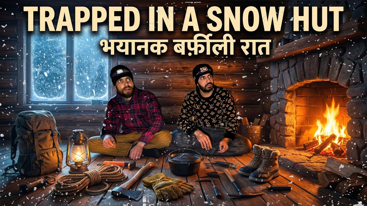 Heavy Snowfall—We Survived 3 Days in a Mountain Hut | बर्फ़ में फँसी ज़िंदगी