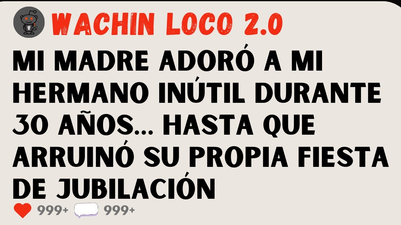 Mi madre adoró a mi hermano inútil durante 30 años… hasta que arruinó su propia fiesta de jubilación