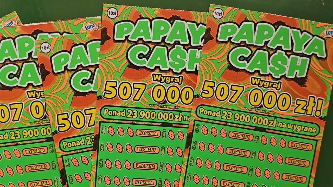 Zdrapki Lotto &ndash; PAPAYA CASH #0818 👉 PREMIERA 26.03.2026