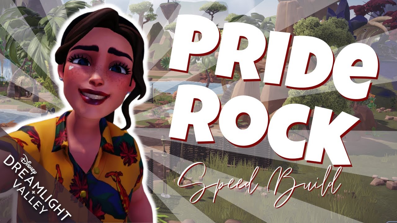 Pride Rock Speed Build // Disney Dreamlight Valley