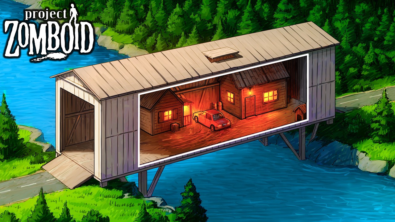 I Lived in a Secret Bridge Base in Project Zomboid