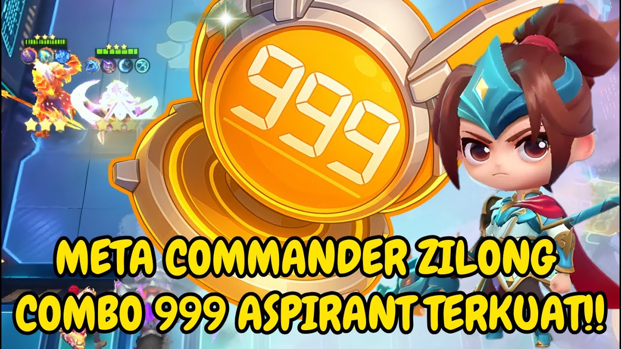 Combo 999 Aspirant TERKUAT!! Commander Zilong Magic Chess Go Go META 2025