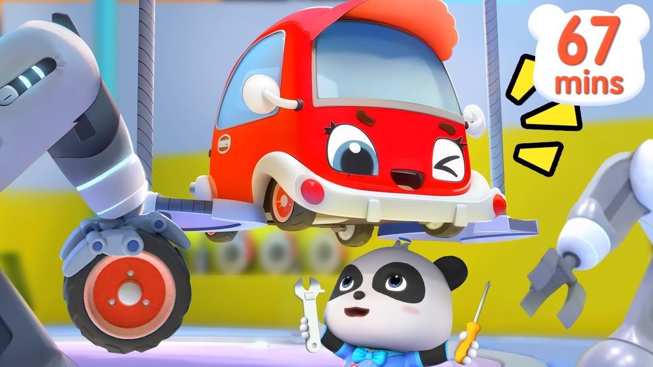 Let's Repair Little Cars | Five Little Cars Got Hurt! 😭 | Nursery Rhymes & Kids Song | BabyBus