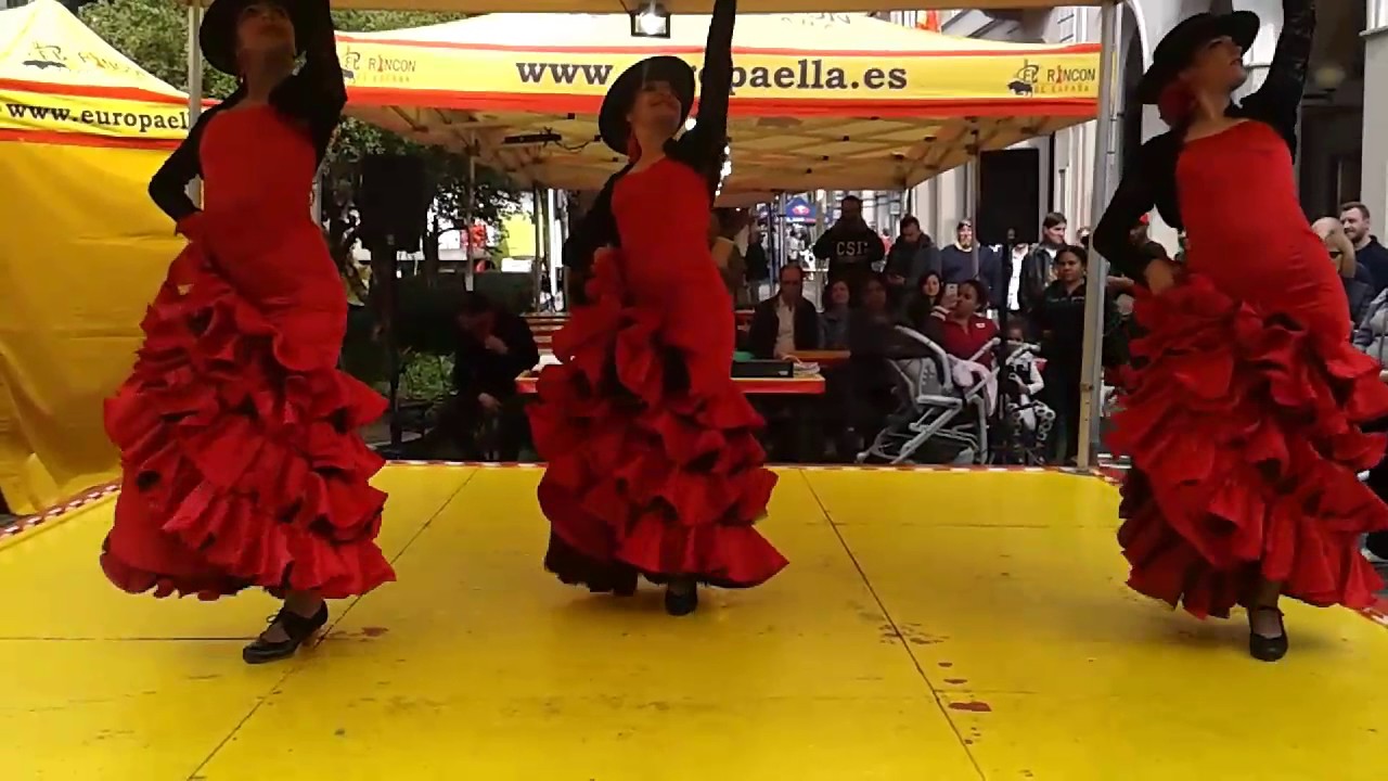 Biella Mercato Europeo dalla Spagna Ballerine di Flamenco