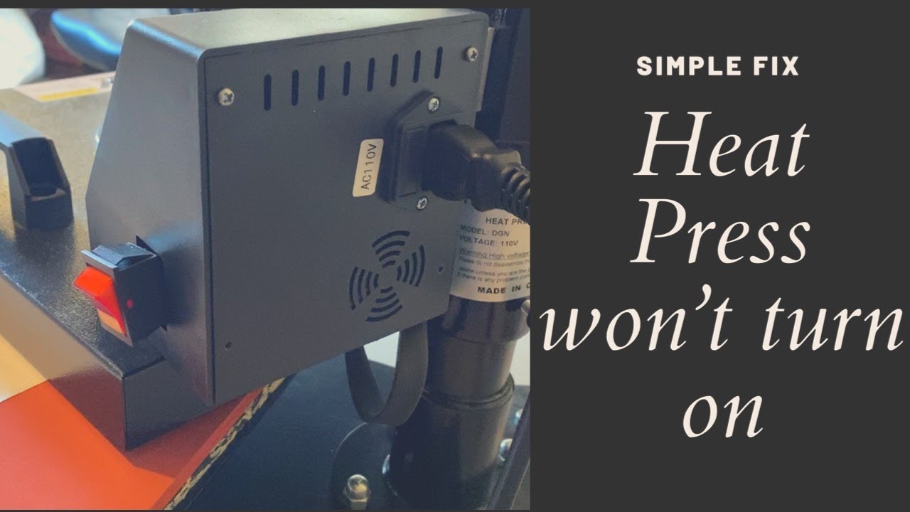 Heat Press Won't Turn On | Heat Press Stopped Working 