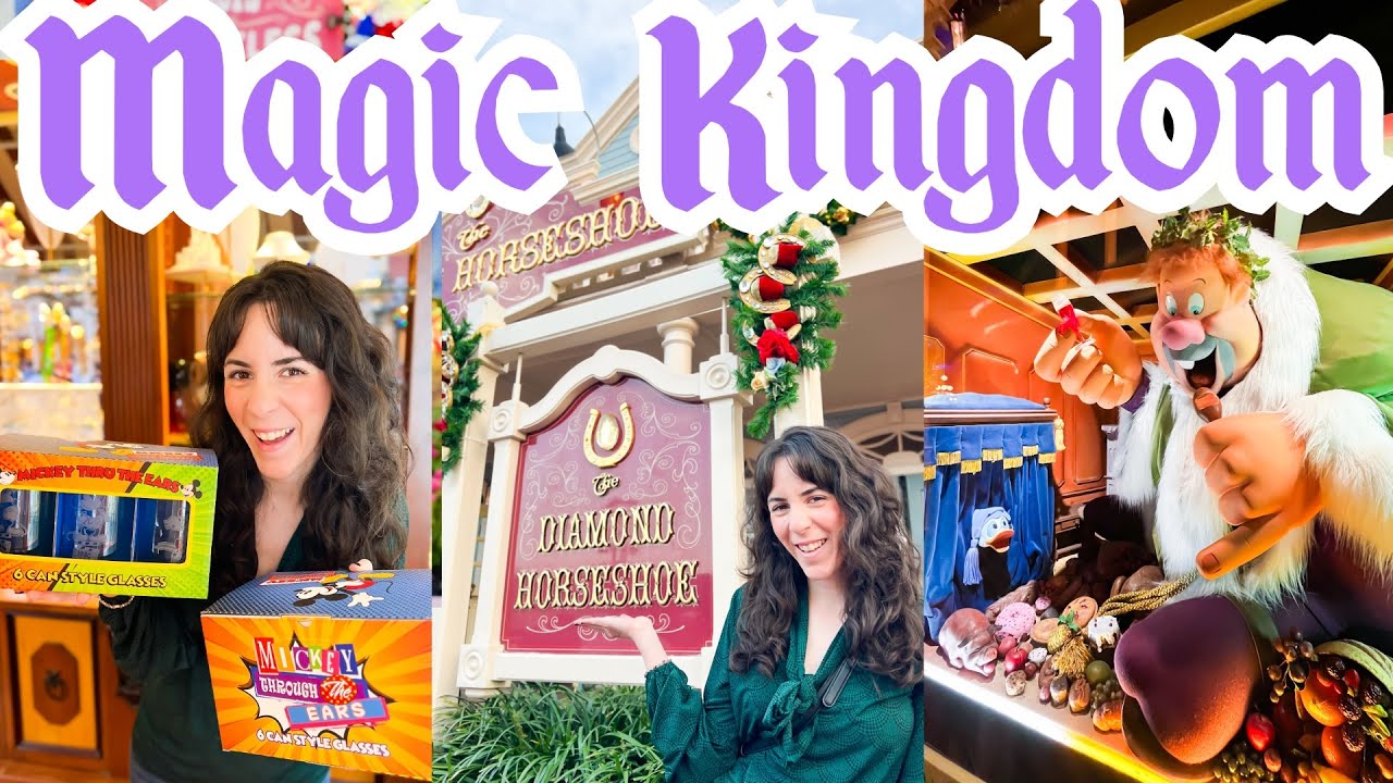 Disney's MAGIC KINGDOM Merch Search & The Diamond Horseshoe Restaurant! | Walt Disney World