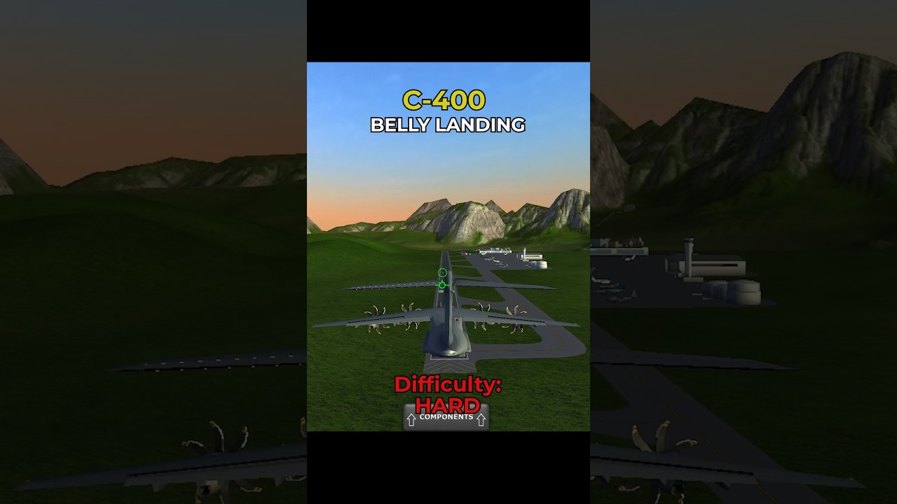 C - 400 HARD BELLY LANDING | #turbopropfs #turbopropflightsimulator #flightsimulator #challenge