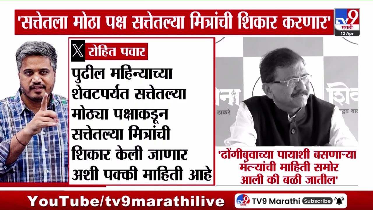 Rohit Pawar | सत्तेतला मोठी पक्ष सत्तेतल्या मित्रांची शिकार करणार - रोहित पवार
