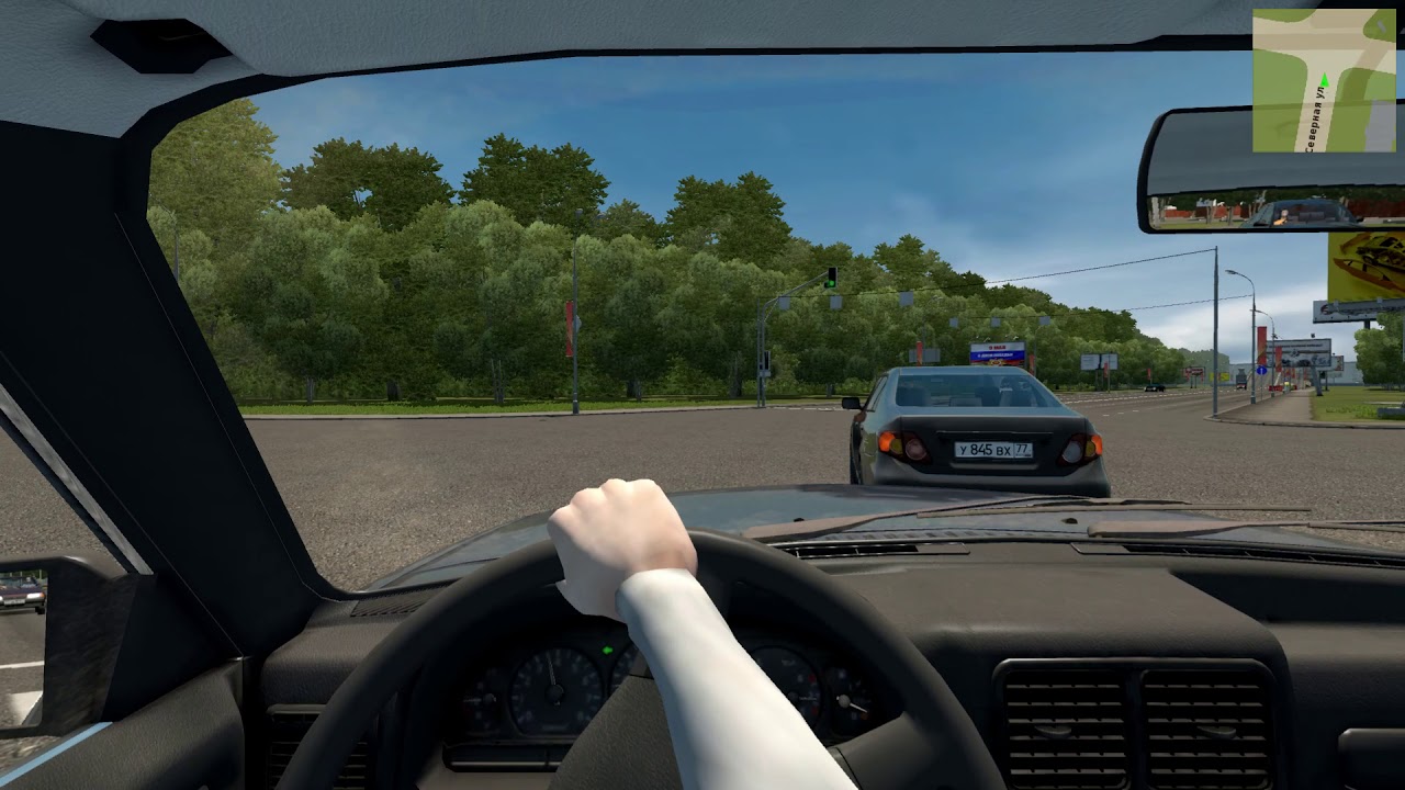 Едем на дачу. city car driving.