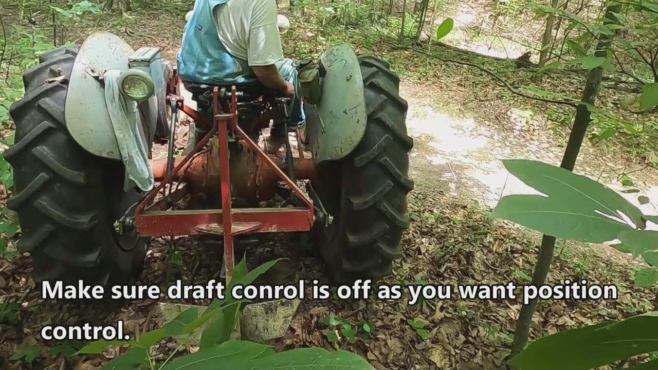 1953 Ford Golden Jubilee Tractor Performing Trail & Road Maintenance