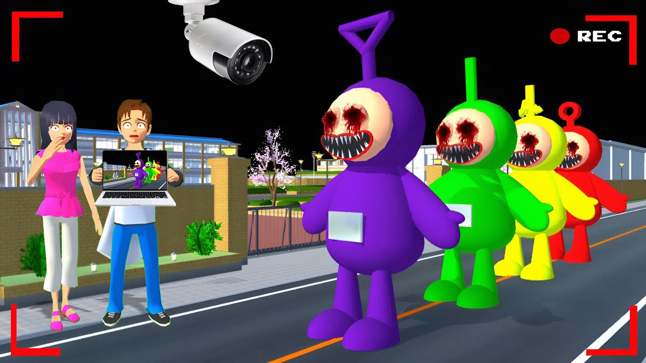 Yuta Mio Panik CCTV Merekam PASUKAN SLENDYTUBBIES Di Kota Sakura 😱 | Sakura School Simulator