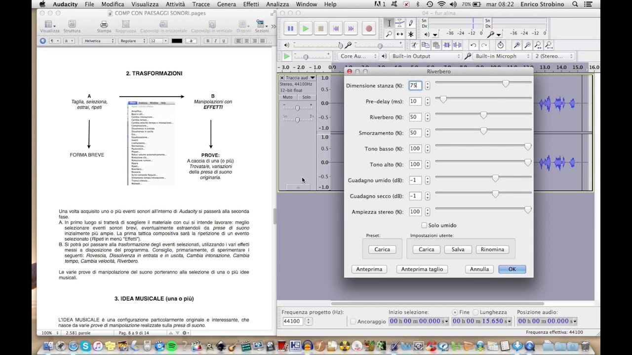 Comporre con Audacity