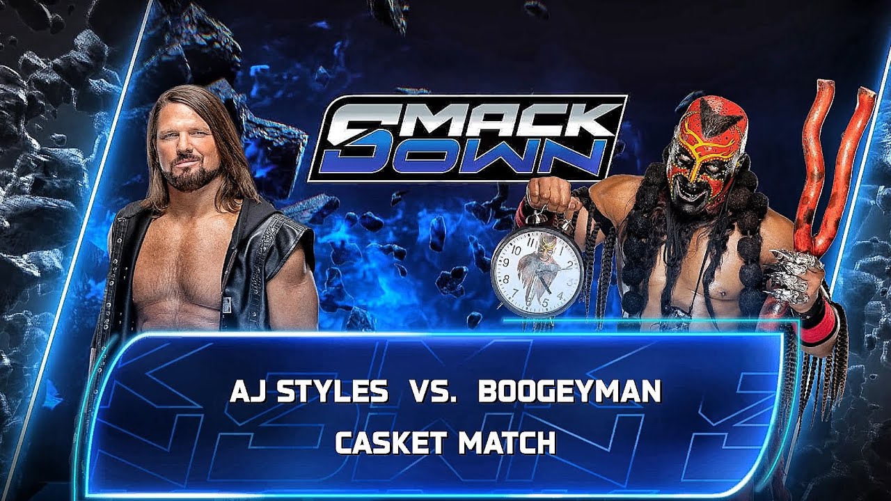 AJ Styles Vs Boogeyman - Casket Match At WWE Smackdown