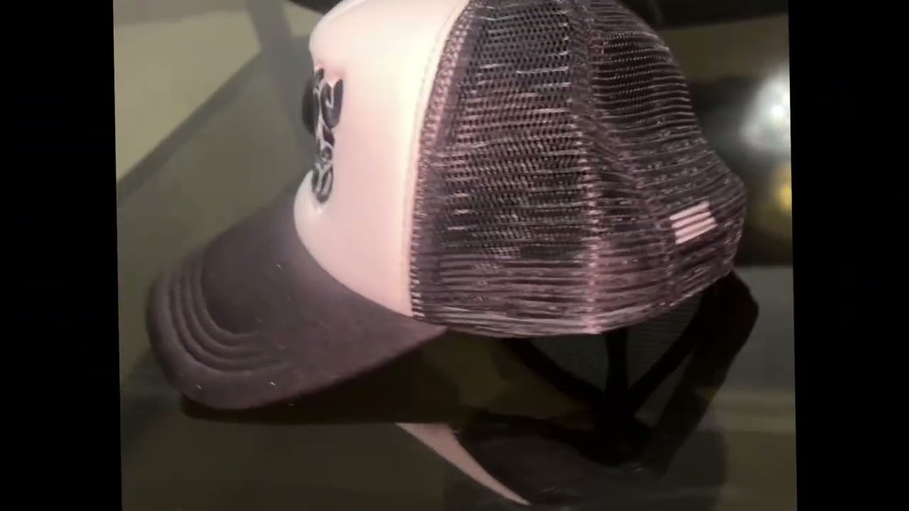 Jet black trucker cap