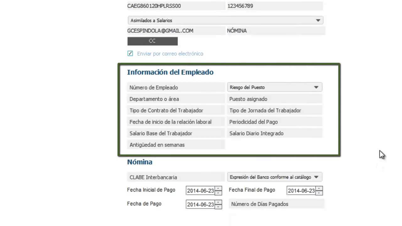 Tutorial Recibos de Nómina Folios Digitales