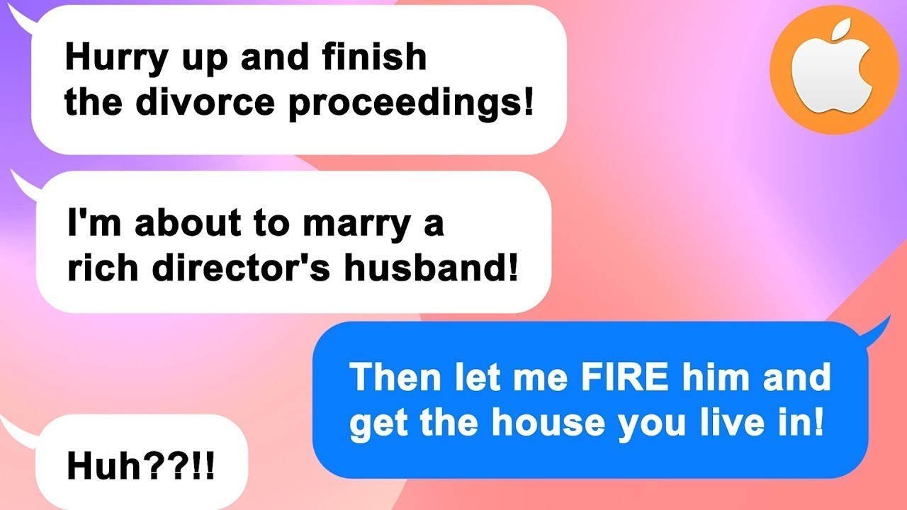 [Apple] Husband's mistress asks me for a divorce cuz she thinks he's a rich C.E.O! I'm the chairman!