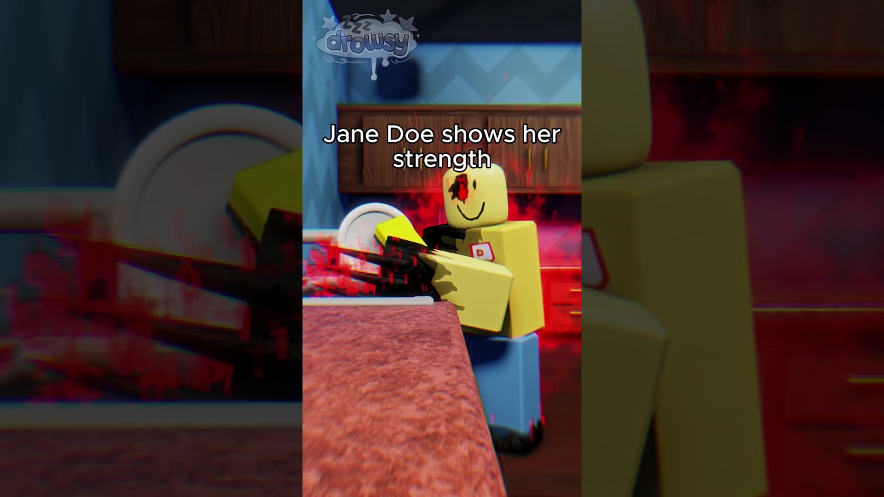 Jane Doe shows her strength Forsaken Roblox animation 