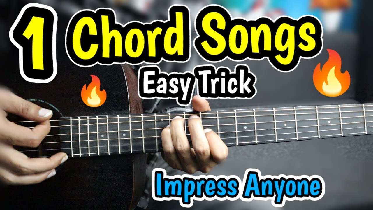 1 Chord Songs 🔥 - Play Unlimited Songs - Guitar Tricks / Hacks - Perform Anywhere Impress Anyone