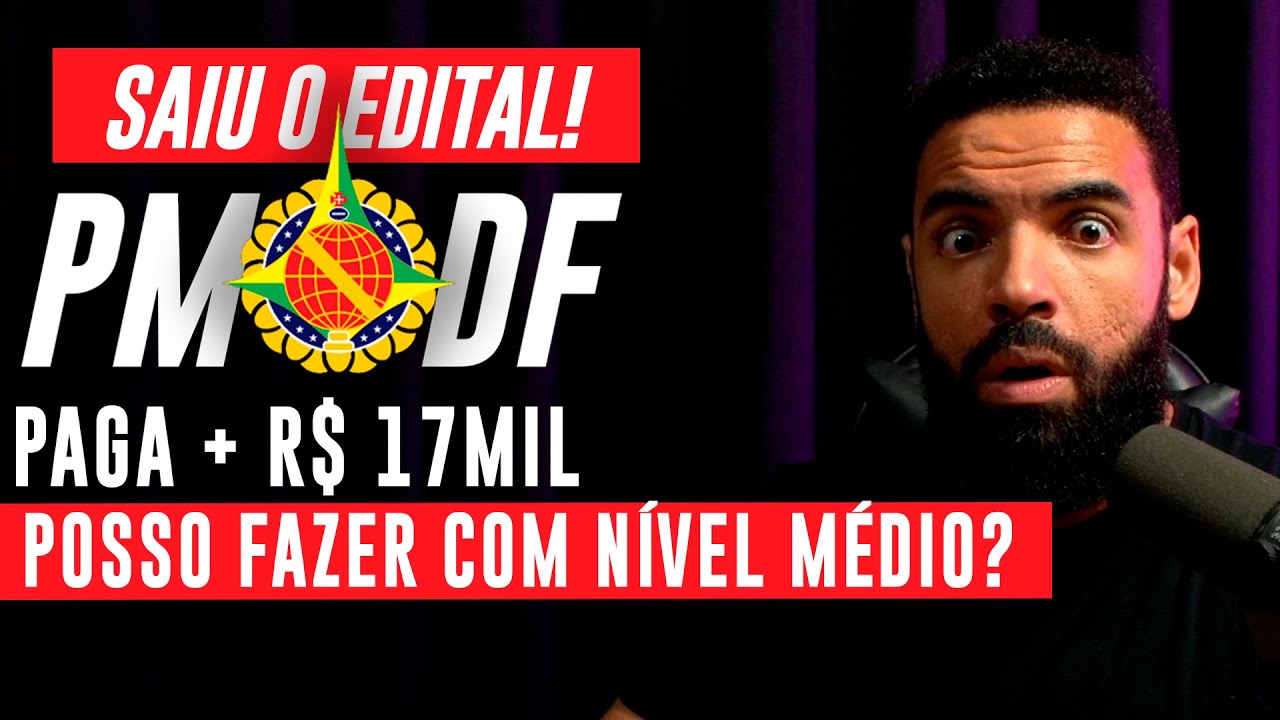 🚨 SAIU EDITAL PMDF CFO 2025! 💰 SAL&Aacute;RIO ACIMA DE 17 MIL! TODOS OS DETALHES!