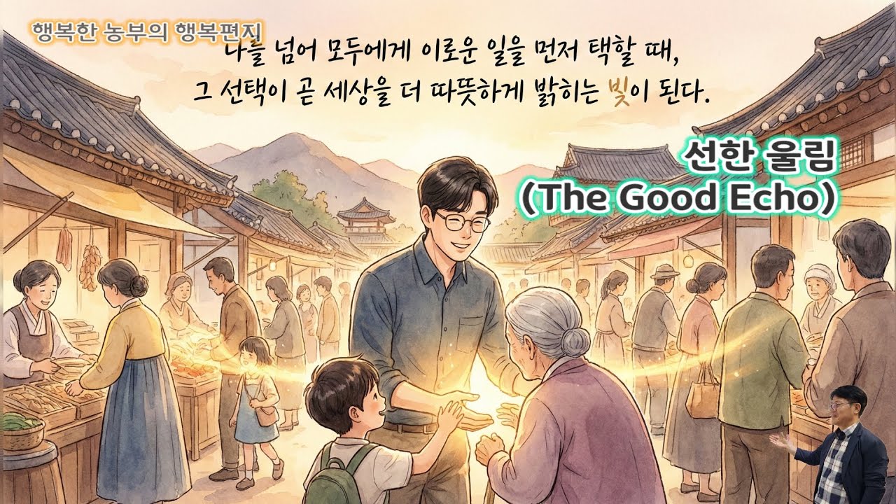 [행복편지-0972호] 선한 울림 (The Good Echo)  [행복노래-297] #행복편지 #행복연습 #세상애끌림 #행복한농부 #행복한농장 #임실 #김철호