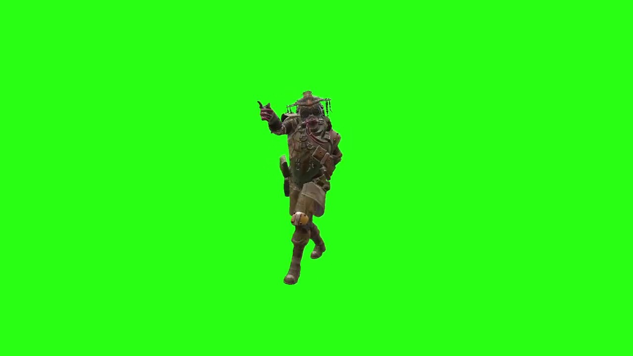 Apex Legends Bloodhound Default Dance green screen