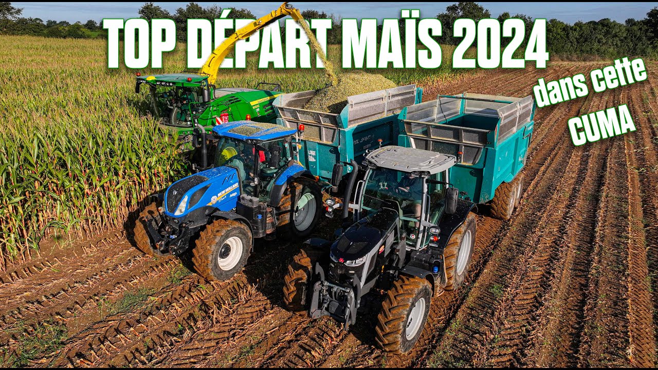 🌽💪TOP DÉPART MAÏS 2024 à cette CUMA avec CARTOGRAPHIE FIELDVIEW dans l'ENSILEUSE !💻