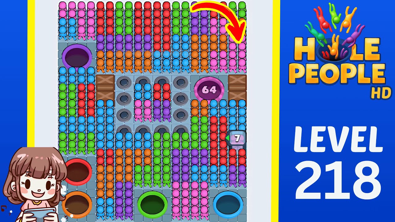 Hole People Level 218 Solution Walkthrough
