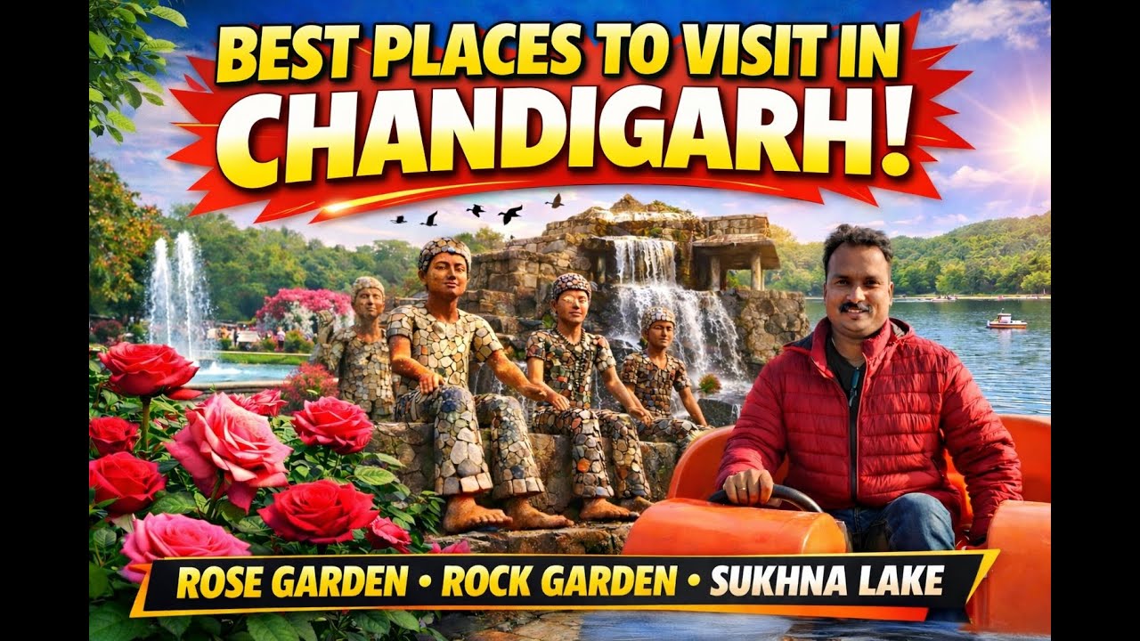 Chandigarh Trip 😍 | Chandigarh la Must Visit Places | Tamil Vlog,@travelenjoyingnature,