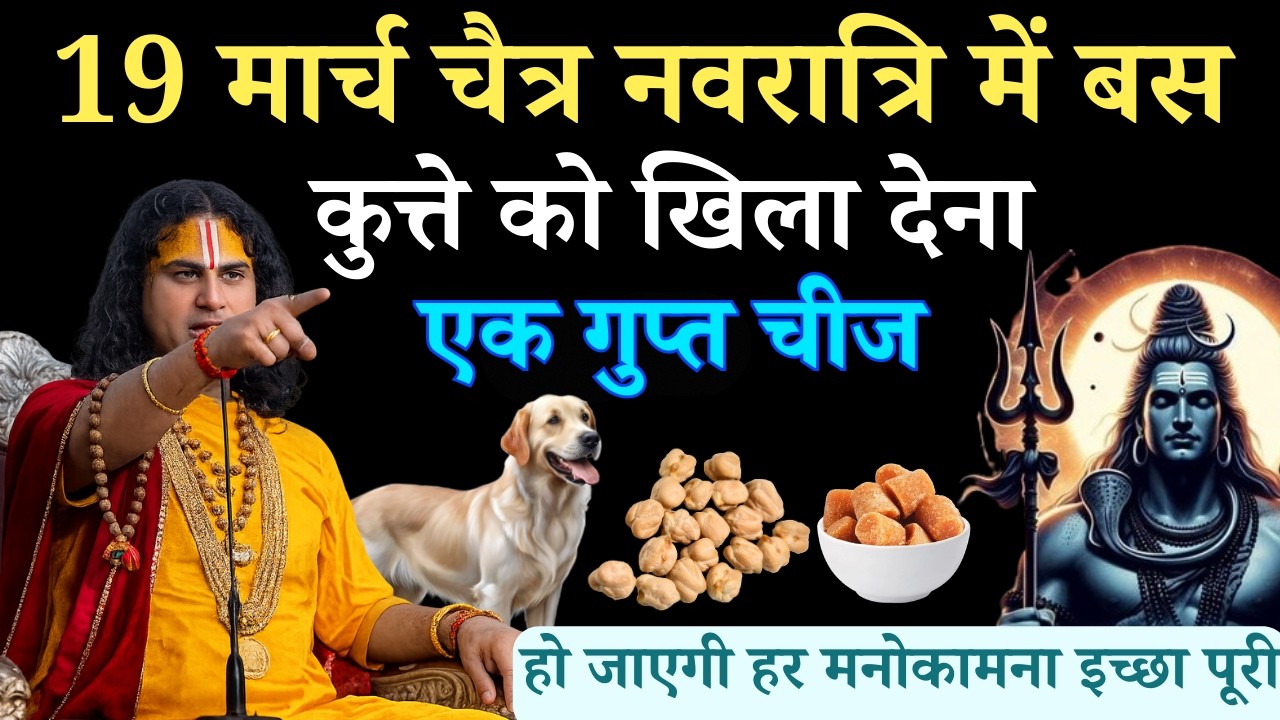 19 मार्च चैत्र नवरात्रि में बस कुत्ते को खिला देना एक गुप्त चीज | Aniruddhacharya Ji