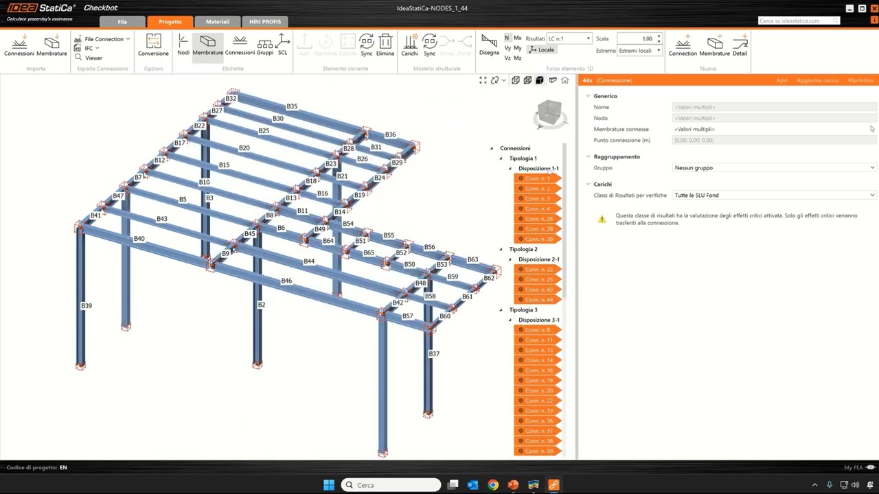 Esportazione da PRO_SAP a IDEA StatiCa Checkbot