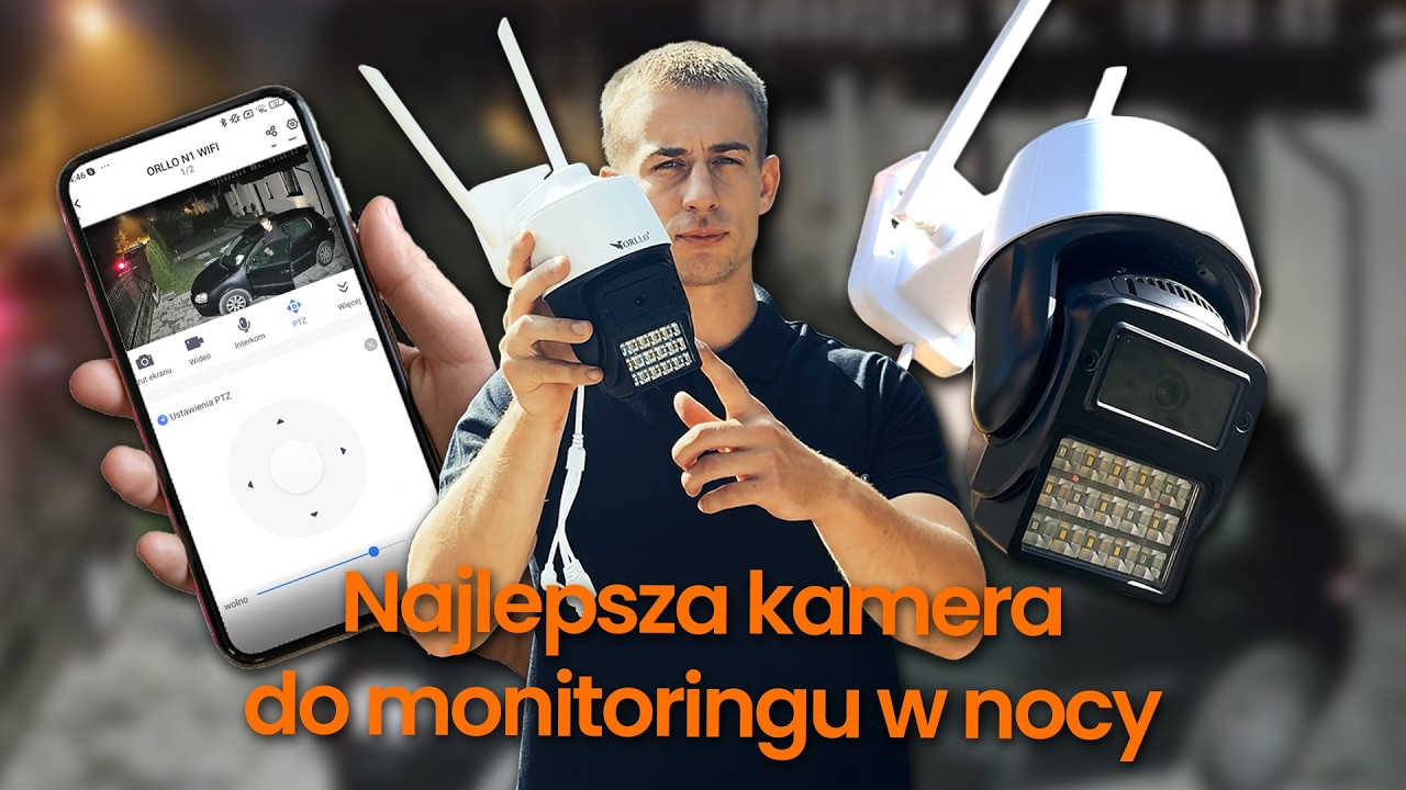 ORLLO N1 Kamera WiFi IP 4K Obrotowa  z Potężnym Światłem LED – Zobacz Test! Kamera Wifi obrotowa