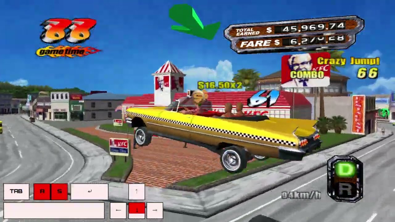 🔴​ [WORLD RECORD] Crazy Taxi 3 - West Coast - $377,040.47 - Axel - 612 customers | PC gameplay