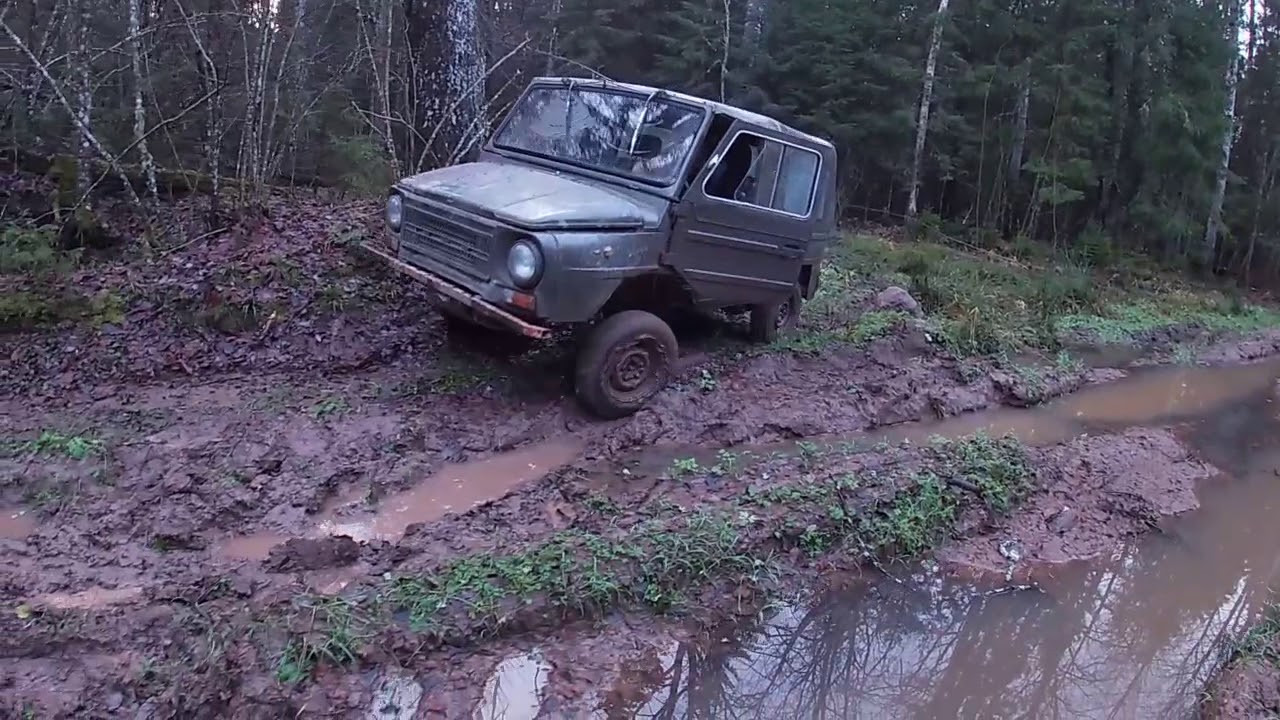 ЛуАЗ, УАЗ буханка, поездка в делянку за дровами