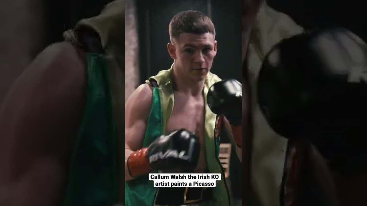 Irish boxer Callum Walsh improves to 2-0 with two first round knockouts as a pro #boxing #ytshorts