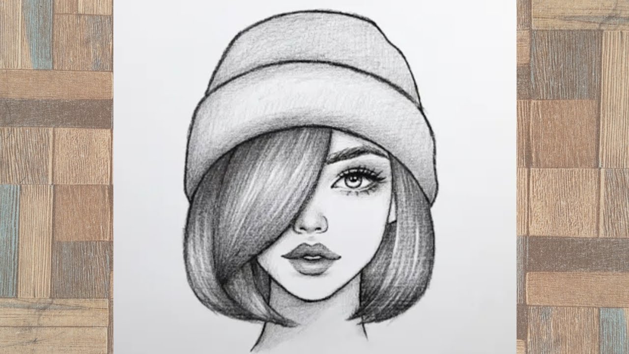 How to draw a Beautiful Fashion Girl || Pencilsketch for beginner || Cute Girl drawing || Drawing