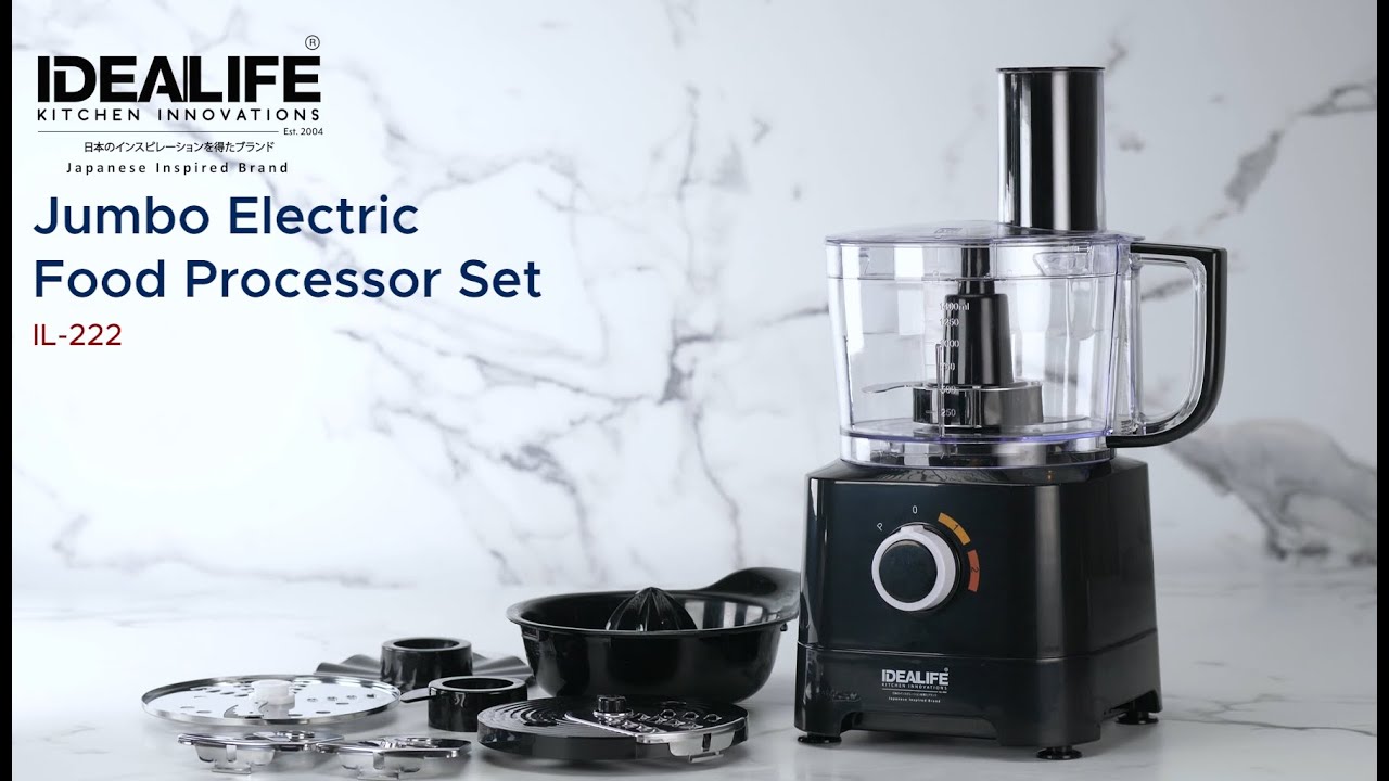 IDEALIFE Food Processor Set IL-222 (TV Commercial)