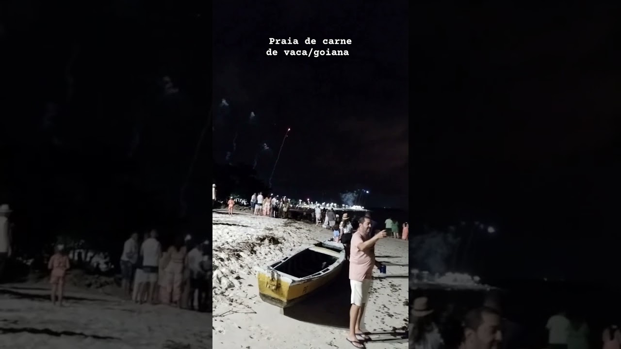 Queima de fogos, praia de Carne de Vaca, Goiana. #queimadefogos #praiadecarnedevaca #goiana
